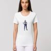 Dropship OK EXPRESSER THE ICONIC WOMEN'S FITTED T-SHIRT Front & back view Thumbnail